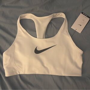 Nike White Racerback Sports Bra - Size Large